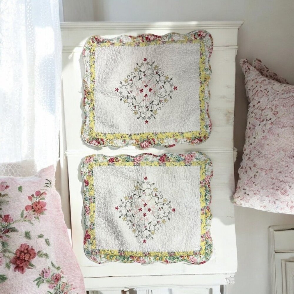 MaryJanes Cottage‎ Country Farmhouse Quilted Pillow Shams